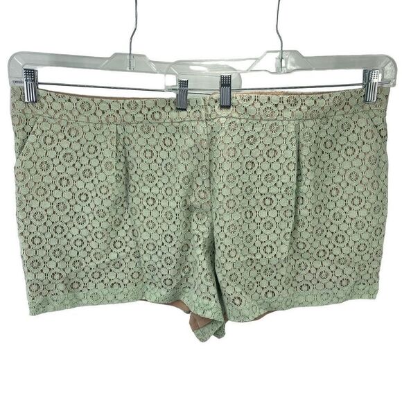 Victoria Beckham For Target Women's Mint Green Lace Shorts Size 24W NWT NEW - Picture 3 of 12